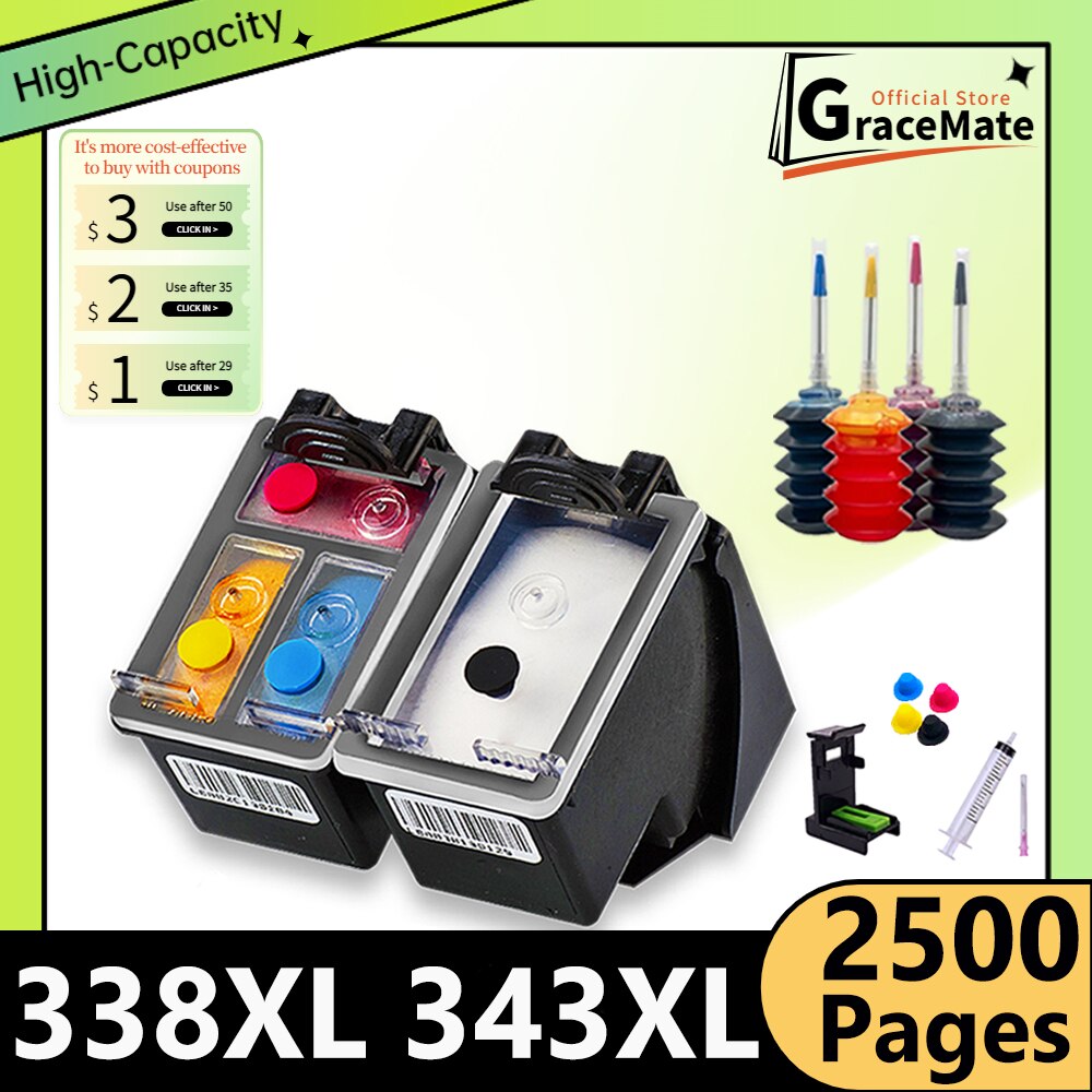 338XL 343XL PSC 1507 1510 1600 1610 1610v 1610xi 2350 2355  ũ īƮ HP 338 343 XL hp 338 hp 343